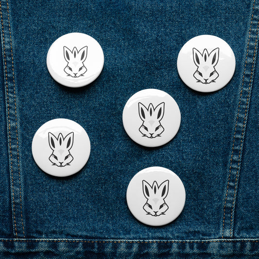 Rabbit - Set of pin buttons